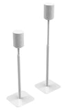 FLEXSON Essentials Adjustable Floor Stands for Sonos Era 100 (White, Pair)