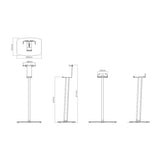 FLEXSON Floor Stand for Sonos Five & Play:5 (White)