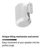 FLEXSON Wall Mount with Corner Piece for Sonos Era 100 Speaker (White, Single)