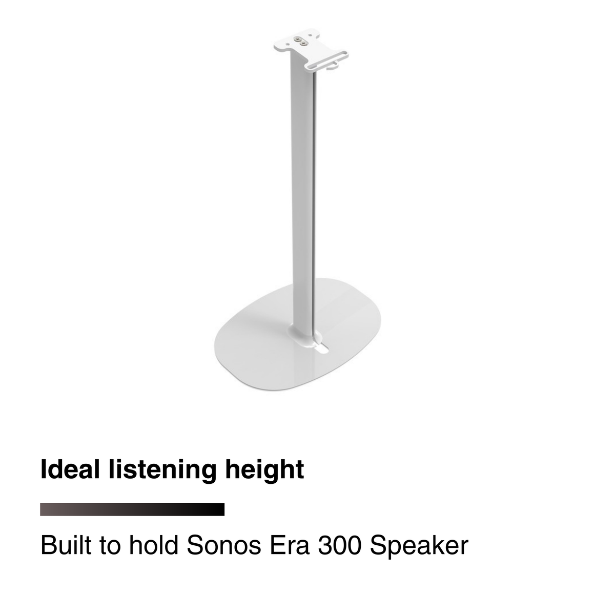 FLEXSON Floor Stand for Sonos Era 300 Speaker (White, Single