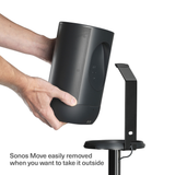 FLEXSON Floor Stand For Sonos Move (Black)