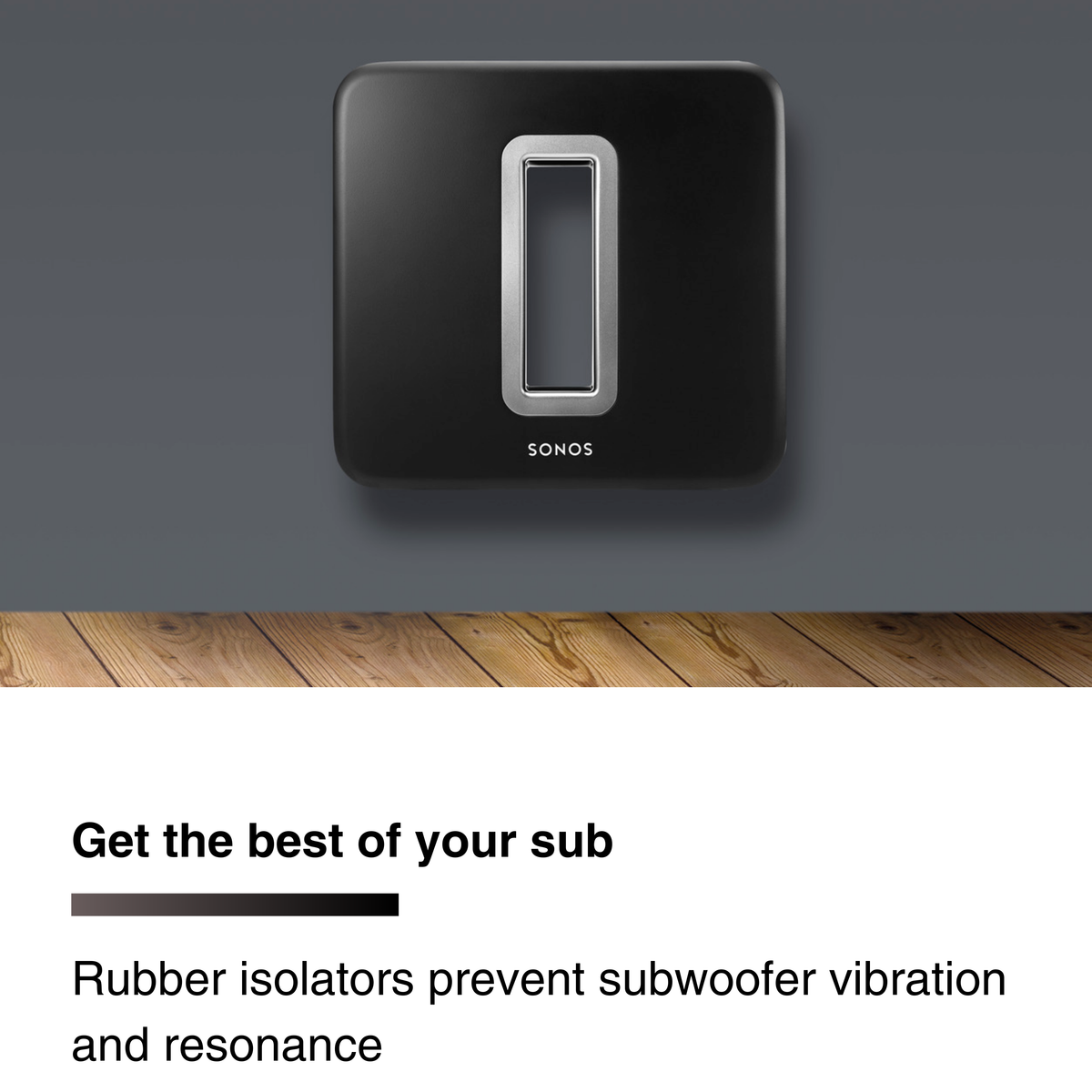 FLEXSON Wall Mount for SONOS SUB (Black) – Flexson U.S.A.
