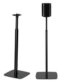 FLEXSON Adjustable Floor Stand for SONOS ONE or PLAY:1 (Pair, Black)
