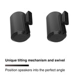 FLEXSON Wall Mount with Corner Piece for Sonos Era 100 Speaker (Black, Pair)