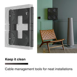 FLEXSON Wall Mount For 4 SONOS AMPS (Black)