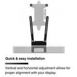 FLEXSON TV Mount Attachment for SONOS BEAM (Black)