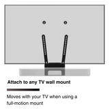 FLEXSON TV Mount Attachment for SONOS BEAM (Black)