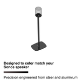 FLEXSON Floor Stand for Sonos Era 100 Speaker (Black, Single)