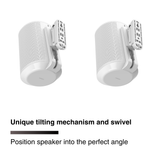FLEXSON Wall Mount with Corner Piece for Sonos Era 100 Speaker (White, Pair)