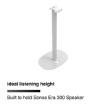 FLEXSON Floor Stand for Sonos Era 300 Speaker (White, Single)