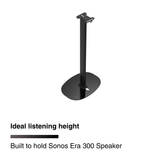 FLEXSON Floor Stand for Sonos Era 300 Speaker (Black, Single)