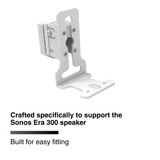 FLEXSON Wall Mount for Sonos Era 300 Speaker (White, Single)
