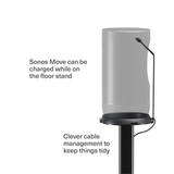 FLEXSON Floor Stand For Sonos Move (Black)
