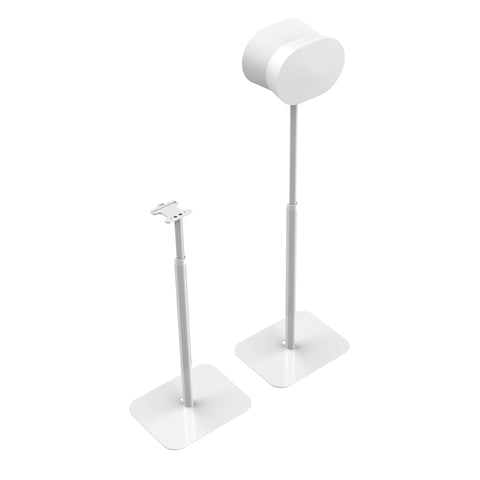 FLEXSON Essentials Adjustable Floor Stands for Sonos Era 300 (White, Pair)