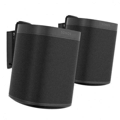 FLEXSON Wall Mount for SONOS ONE or PLAY:1 (Pair, Black)
