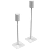 FLEXSON Essentials Adjustable Floor Stands for Sonos Era 100 (White, Pair)